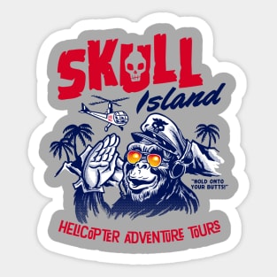 Skull Island Helicopter adventure tours Sticker